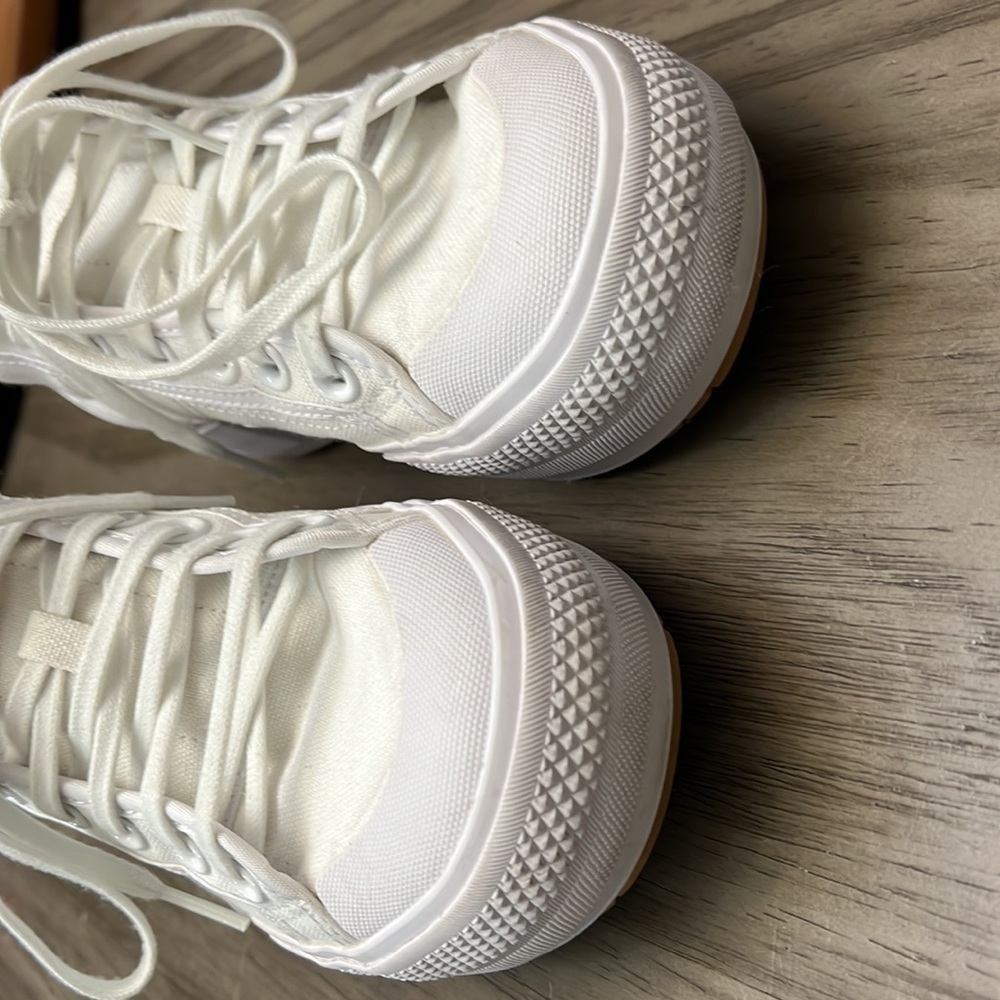 ADIDAS NEZZA TREK PLATFORM SHOES WOMENS WHITE SIZE 6.5 - Picture 6 of 16